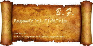 Bagaméri Flóris névjegykártya